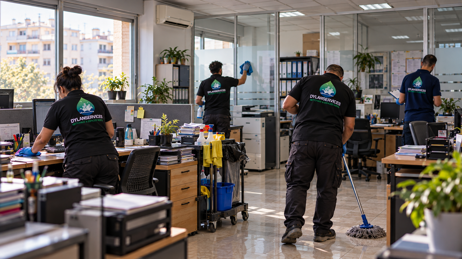 رئيس فريق Dylan Services أثناء التدخل